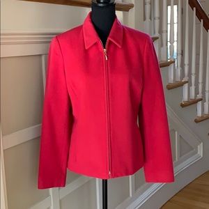 Jones of New York size 8 fushia wool angora jacket